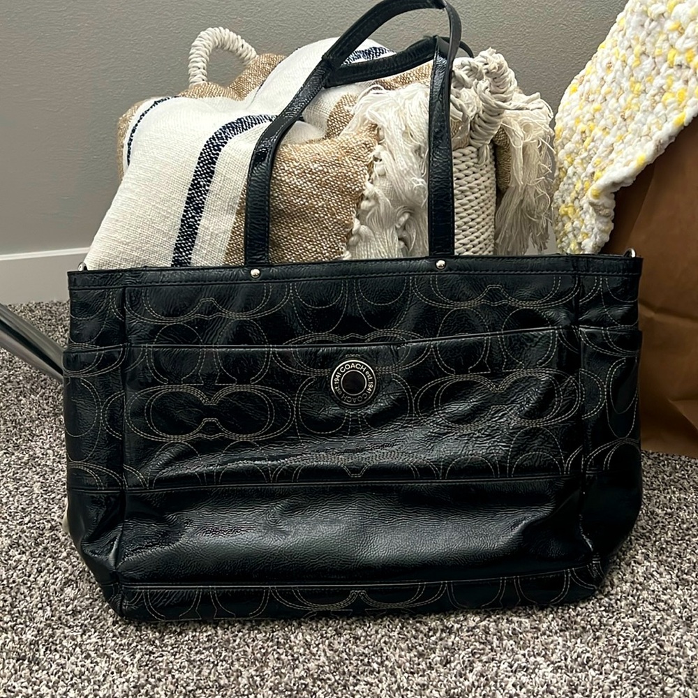 Coach large tote bag